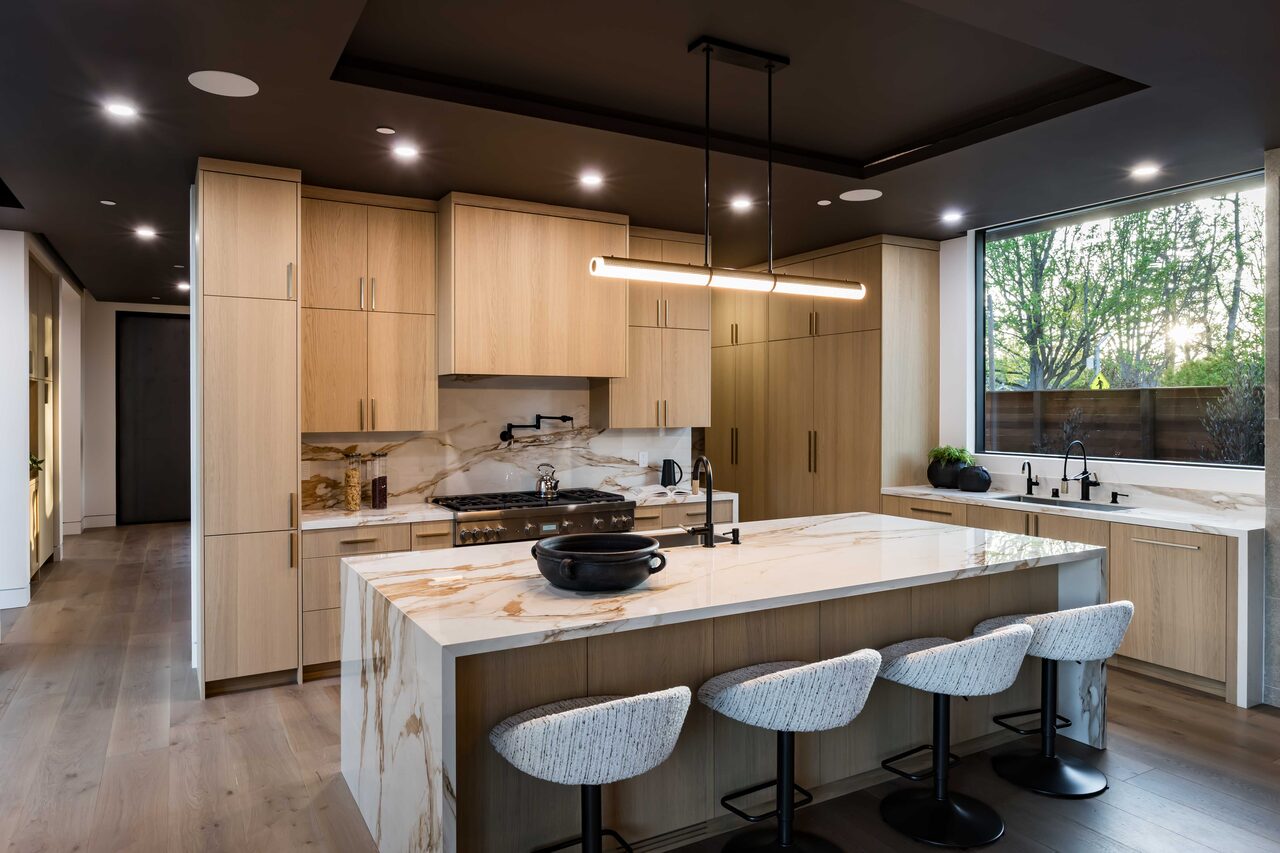 Menlo Park custom home — kitchen