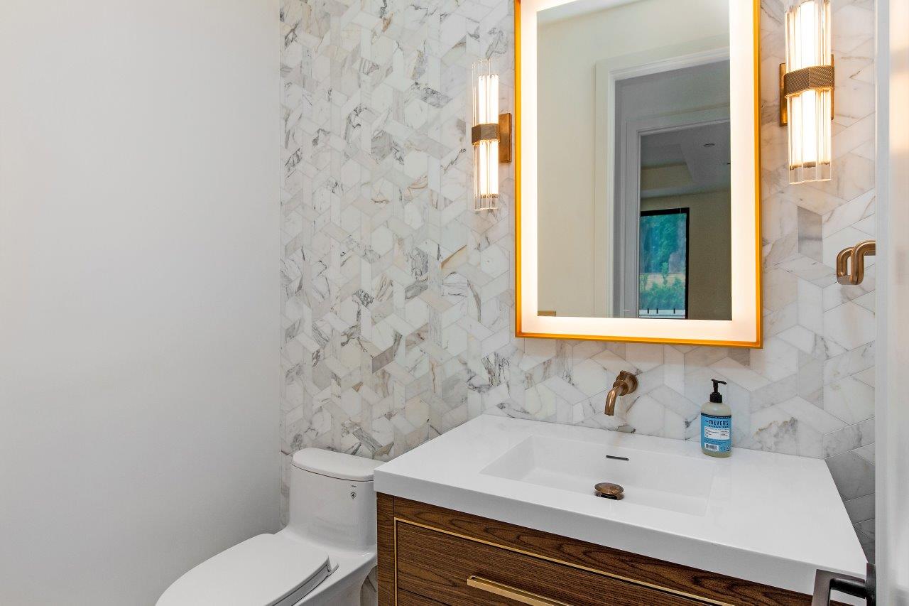 Palo Alto custom home — bathroom