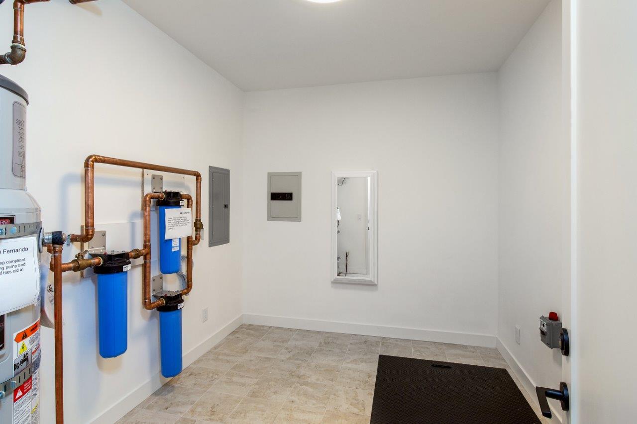 Palo Alto custom home — utility room