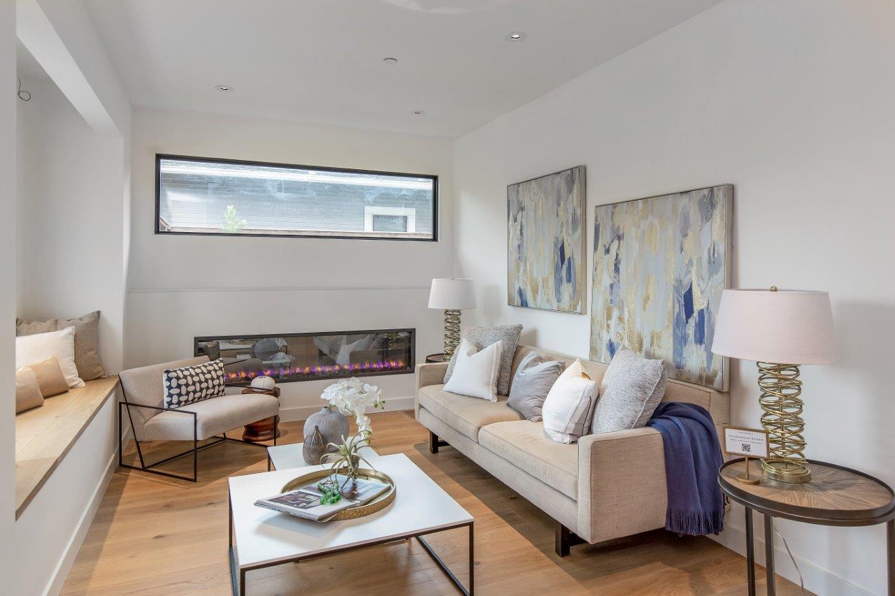 Palo Alto custom home — living room
