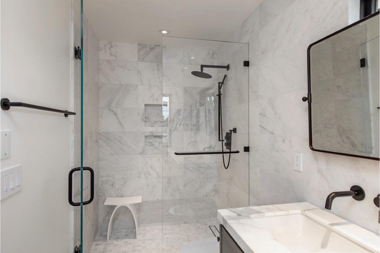 Palo Alto custom home — primary bathroom