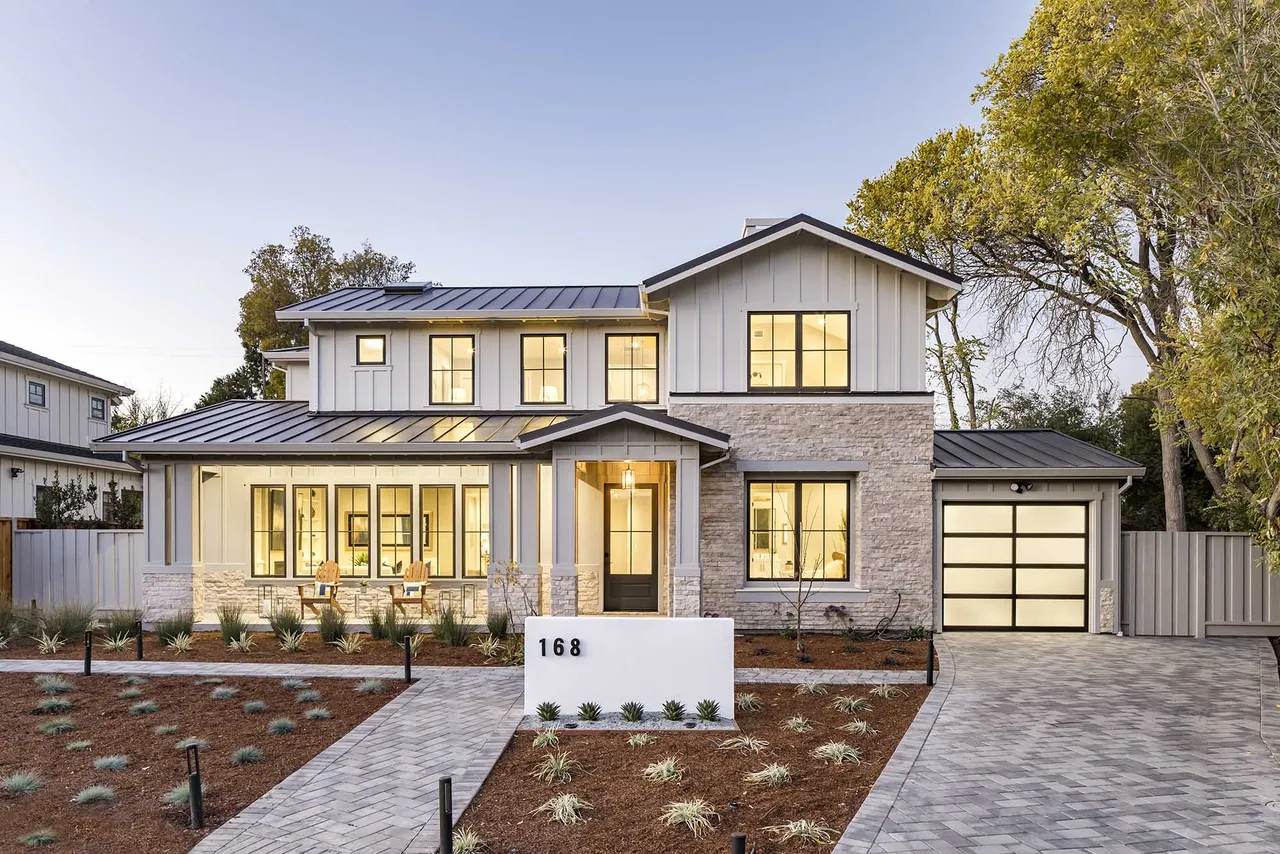 Saratoga custom home by BayCal — front exterior